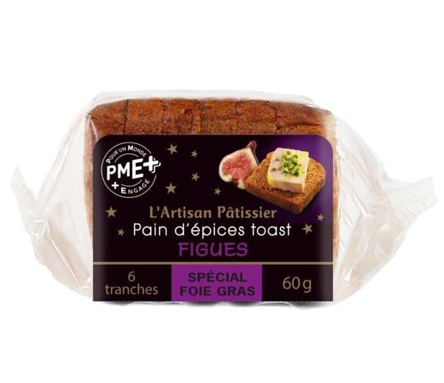 Pain d'épices figues 60g (6 tranches)