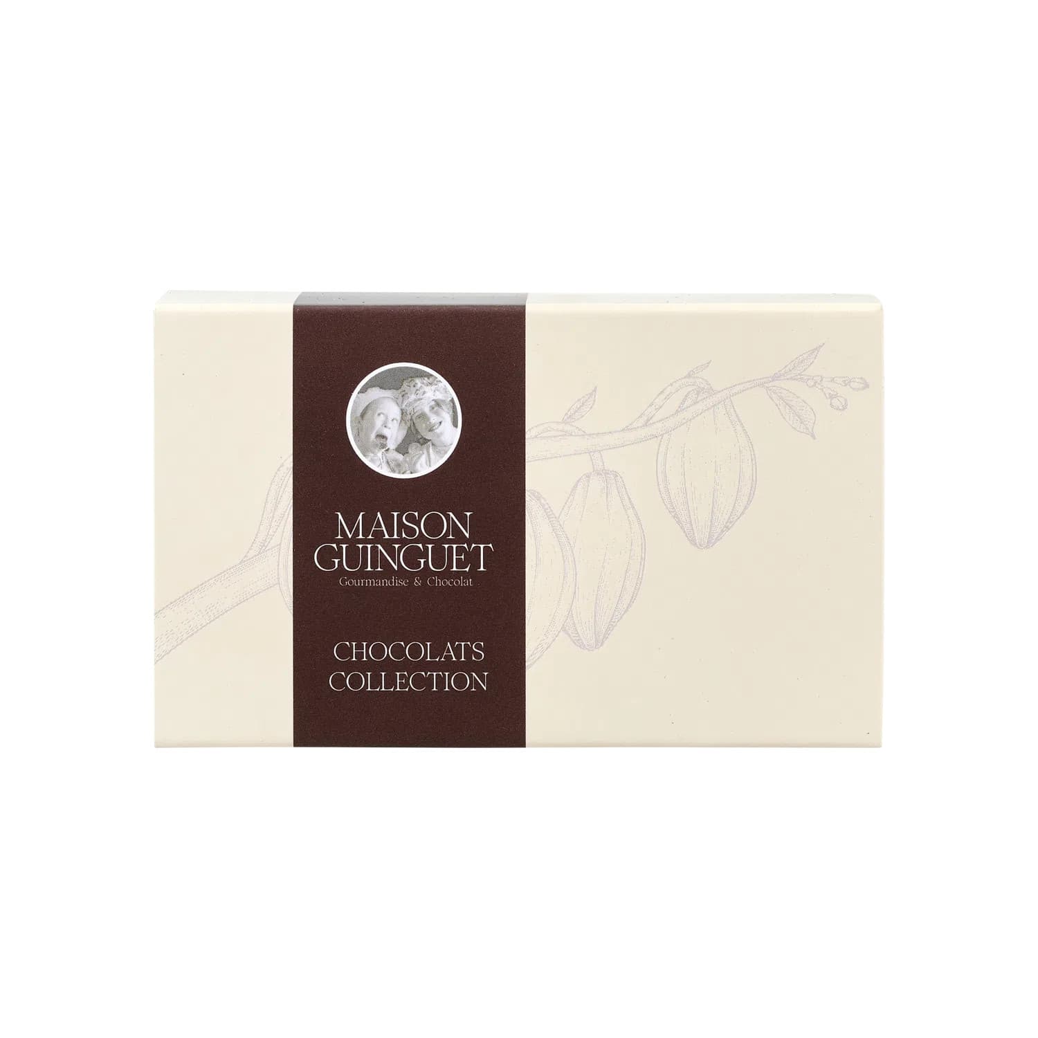 Chocolats fins "Guinguet" assortiment 100g (ballotin cabosse)