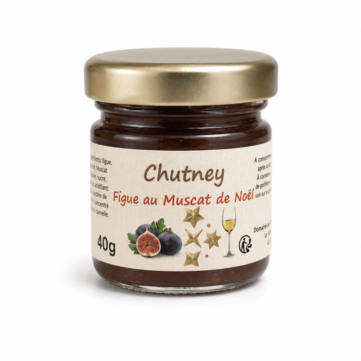 Chutney de figues violettes au Muscat de Noël 40g