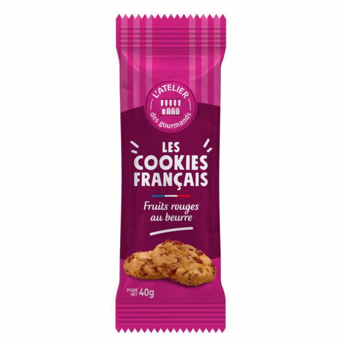 Cookies Français au beurre tout chocolat 40g (sachet x2)