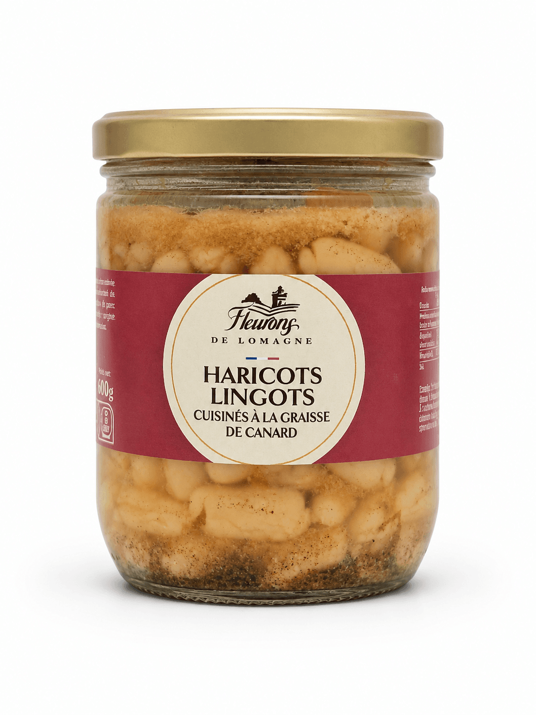 Haricots lingots cuisinés à la graisse de canard 380g