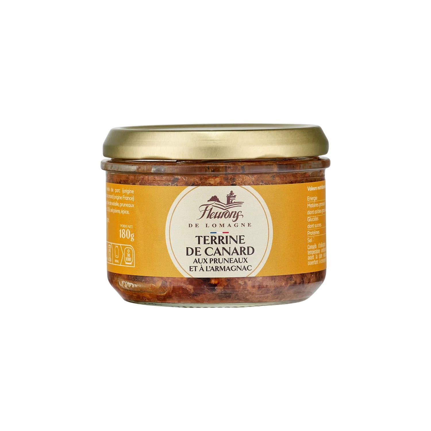 Terrine de canard aux pruneaux et à l'Armagnac 180g