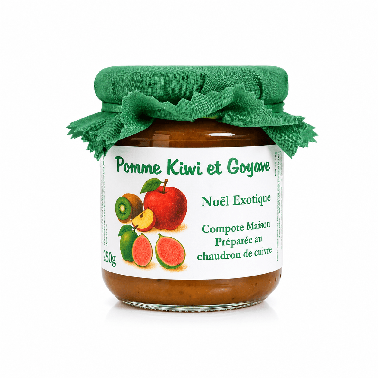 Gourmandise exotique pomme, kiwi et goyave 220g