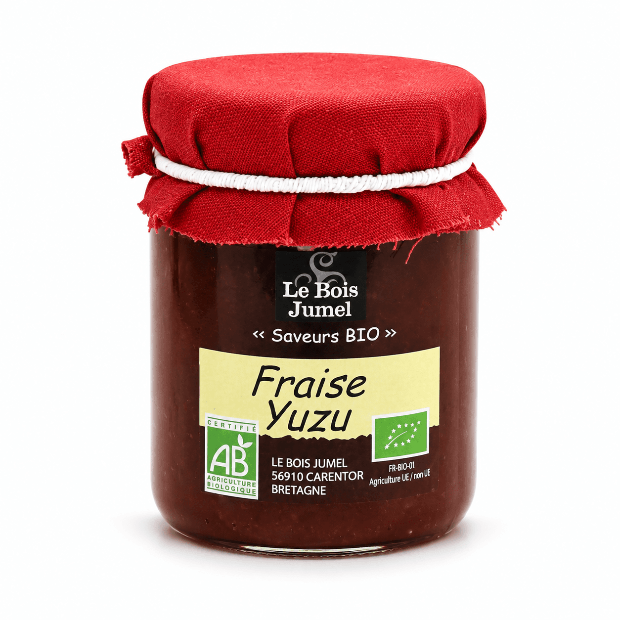 Confiture extra Fraise Yuzu Bio 120g - Fabrication ESAT