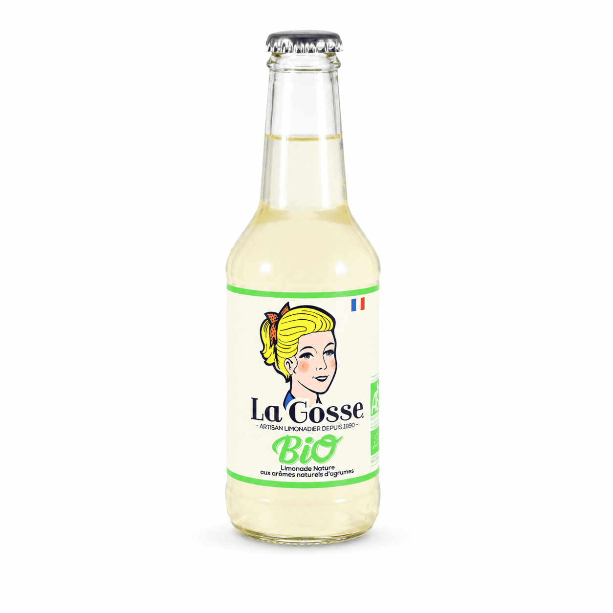 Limonade artisanale nature Bio 25cl (bouteille)