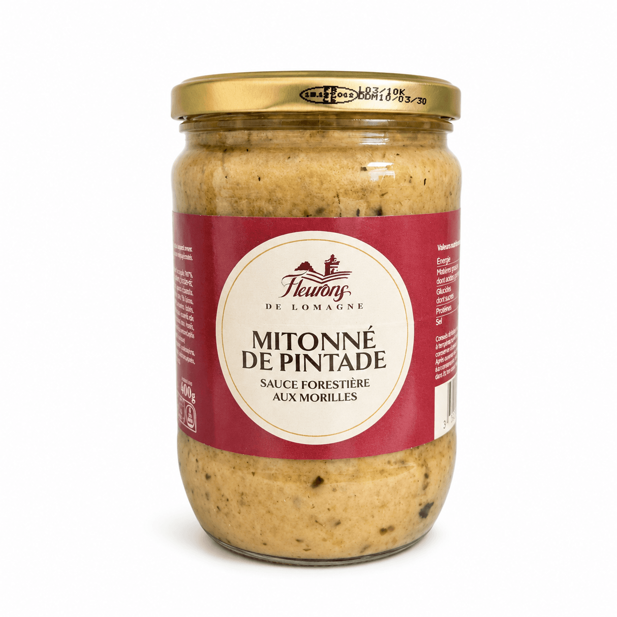 Mitonné de pintade sauce forestière aux morilles 600g